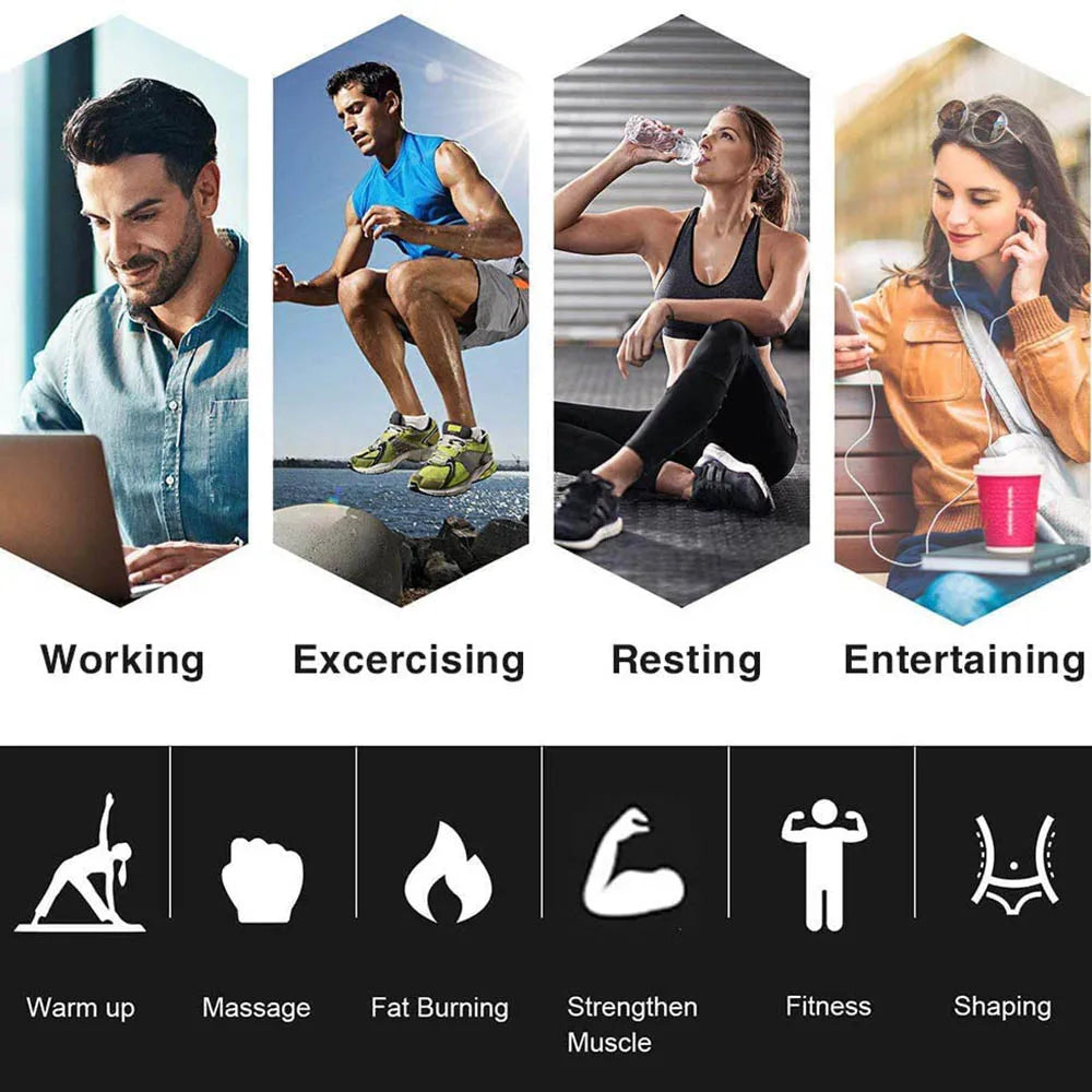 Equipo de gimnasio para deportes al aire libre, cinturón de entrenamiento en casa, estimulador muscular abdominal EMS, aparato de entrenamiento físico para adelgazar
