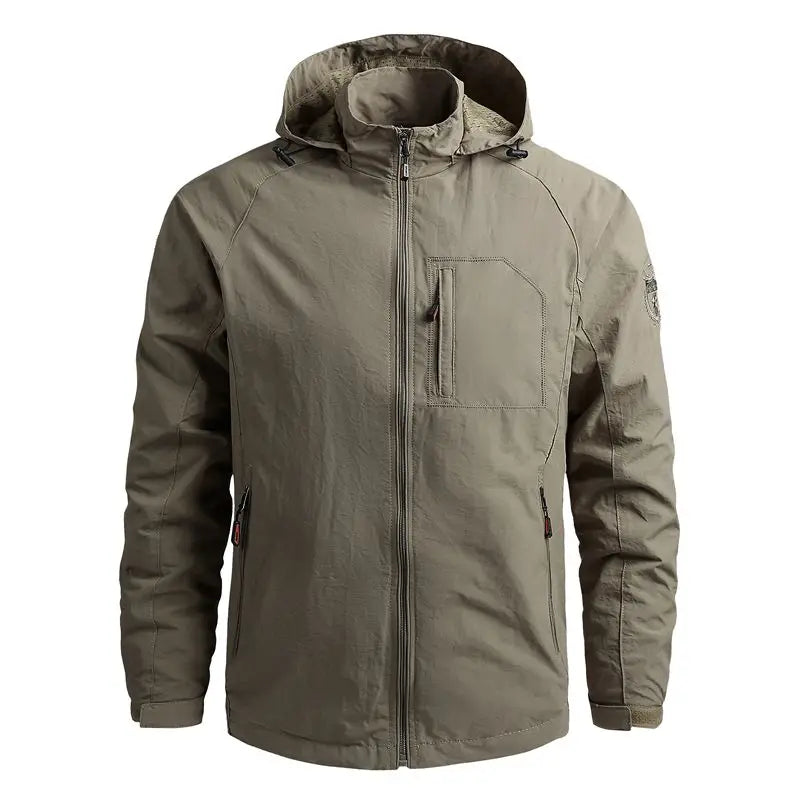 Chaqueta de Senderismo para Hombre, Impermeable con Capucha, Cortavientos, Abrigo de Invierno 2022, Chaqueta Casual, Táctica Militar, Capa, Techwear
