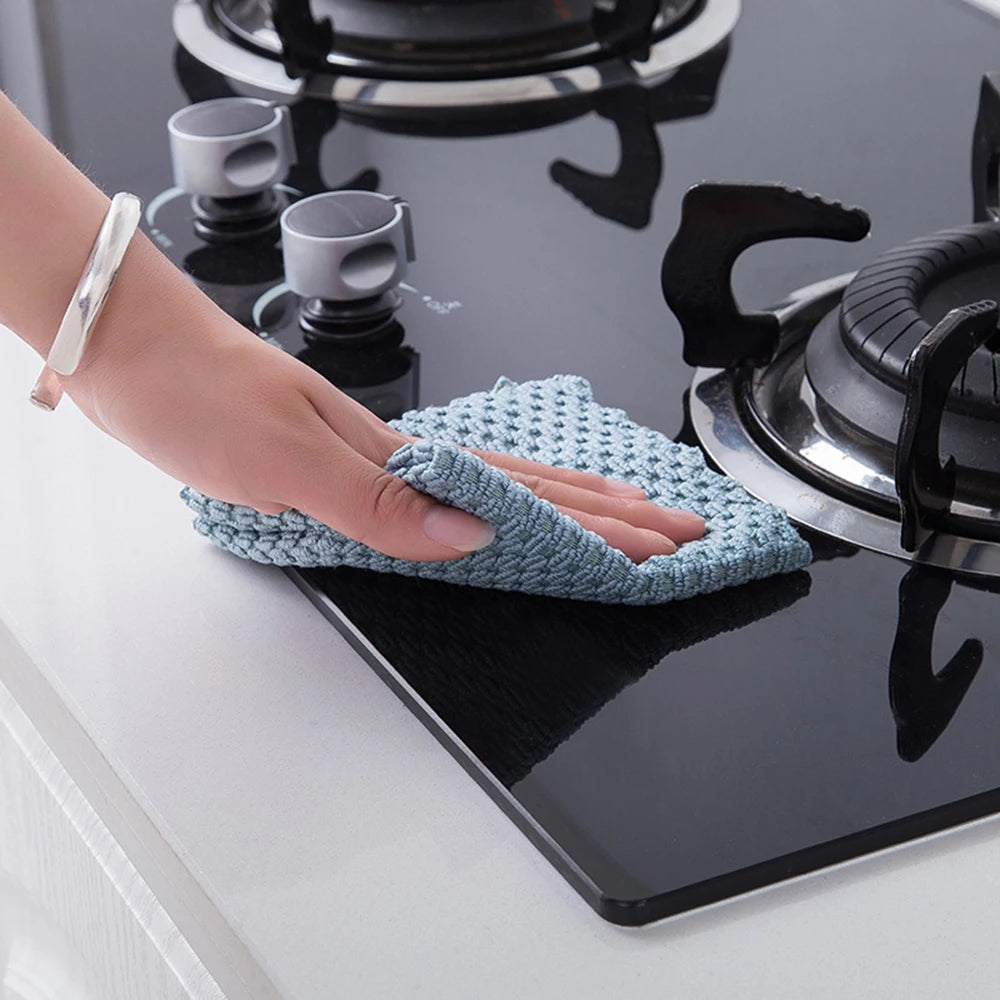 Trapos de limpieza de cocina antigrasa, paño de limpieza de microfibra súper absorbente y eficiente, toalla de limpieza de cocina para el hogar