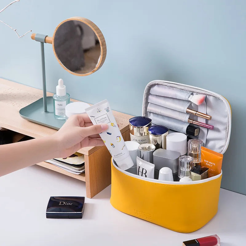 Bolsa de cosméticos para mujer, organizador de maquillaje de viaje, organizador de artículos de tocador, estuche de maquillaje con cremallera, neceser de viaje, bolsas de aseo.