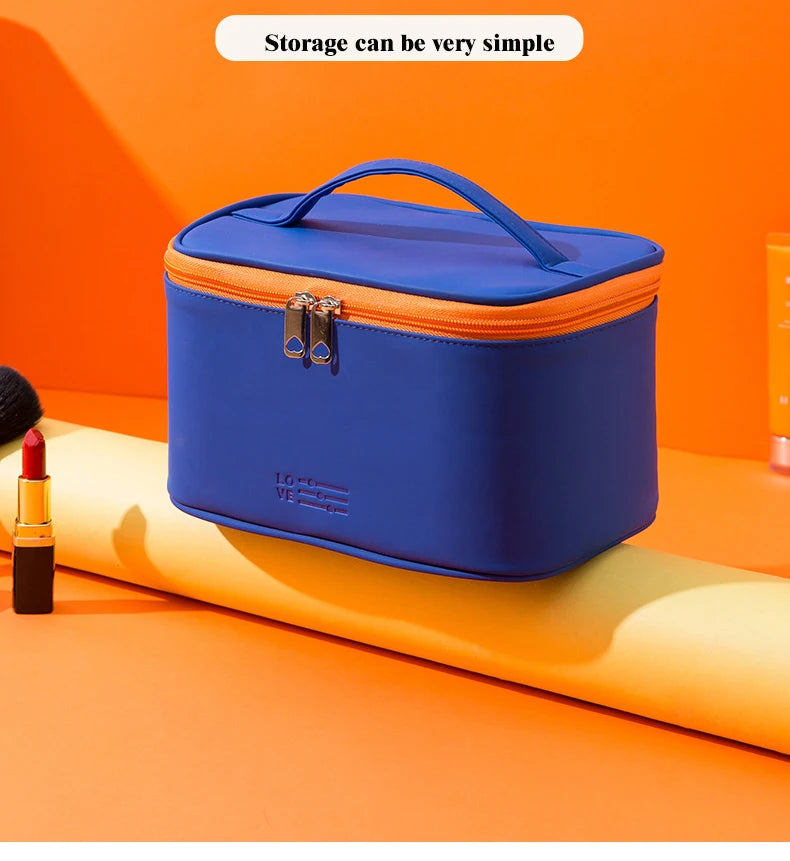 Bolsa de cosméticos para mujer, organizador de maquillaje de viaje, organizador de artículos de tocador, estuche de maquillaje con cremallera, neceser de viaje, bolsas de aseo.
