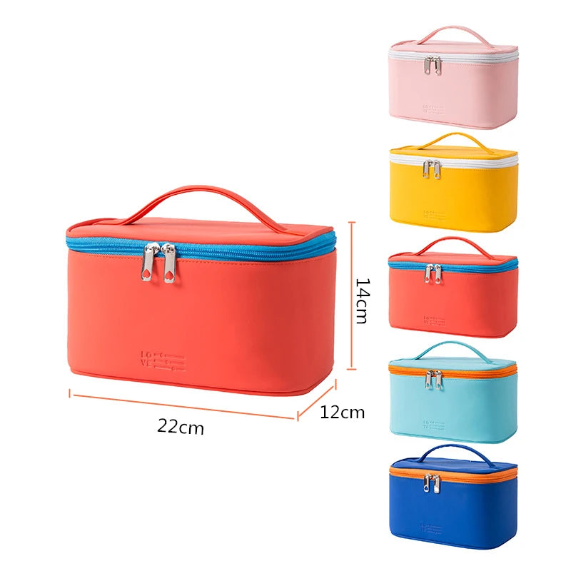 Bolsa de cosméticos para mujer, organizador de maquillaje de viaje, organizador de artículos de tocador, estuche de maquillaje con cremallera, neceser de viaje, bolsas de aseo.