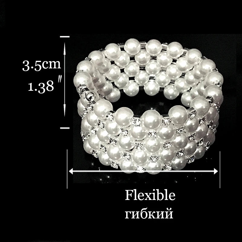 Juego de joyas de novia de perlas y cristales – Elegante, atemporal y con gracia chic