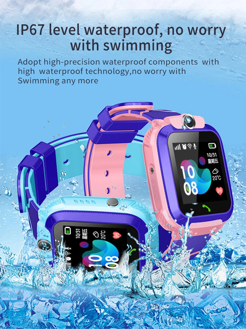 New SQ12 Smart Watches Waterproof Sports for iphone phone Smartwatch Heart Rate Monitor Blood location Health Reminder For kid