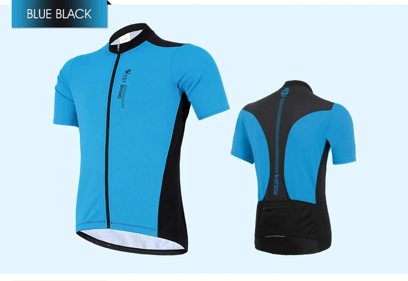 WEST BIKING XS-XXXL Maillot de Ciclismo de Verano Transpirable para Hombre, de Equipo de Competición, Maillot de Bicicleta de Deporte, Camiseta, Ropa, Maillot de Ciclismo de Manga Corta