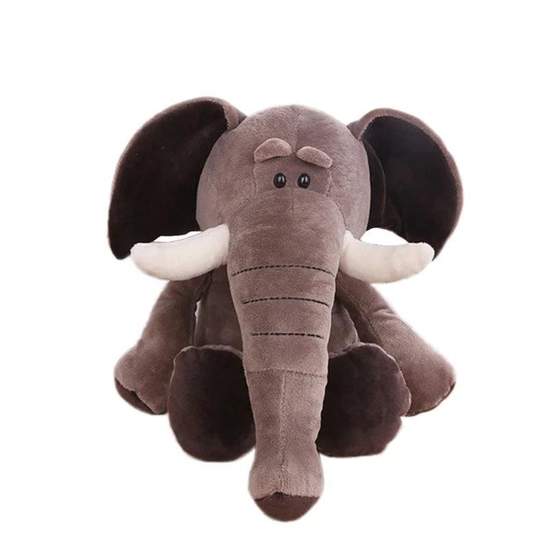 Peluches Animaux Jouets Poupées Douces Jungle Lion Éléphant Tigre Chien Renard Singe Cerf Enfants Cadeau Kawaii Bébé Enfants Hobbie Jouets