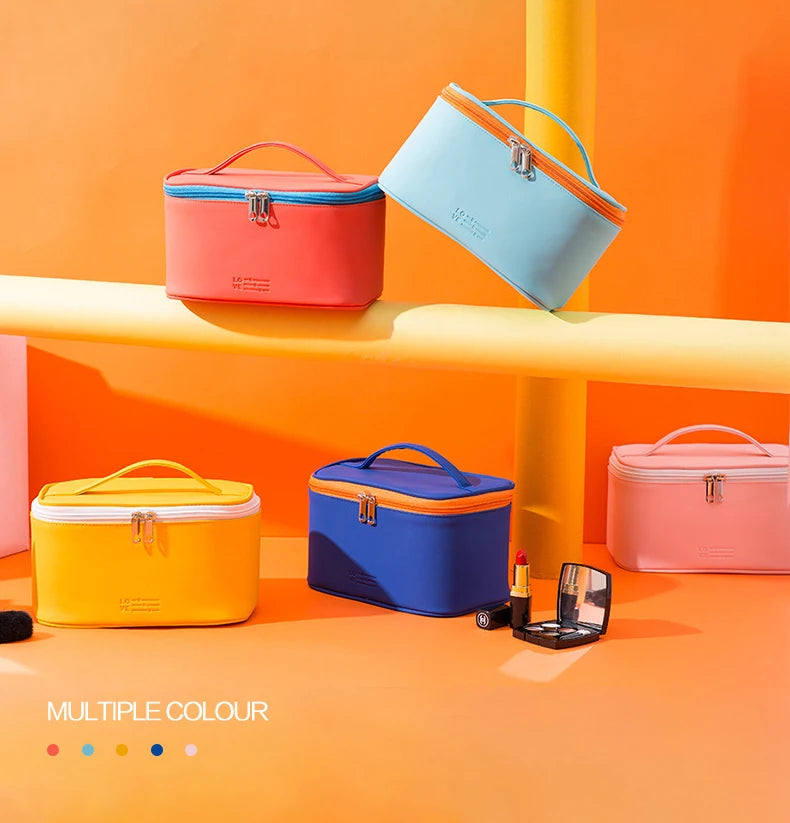 Bolsa de cosméticos para mujer, organizador de maquillaje de viaje, organizador de artículos de tocador, estuche de maquillaje con cremallera, neceser de viaje, bolsas de aseo.