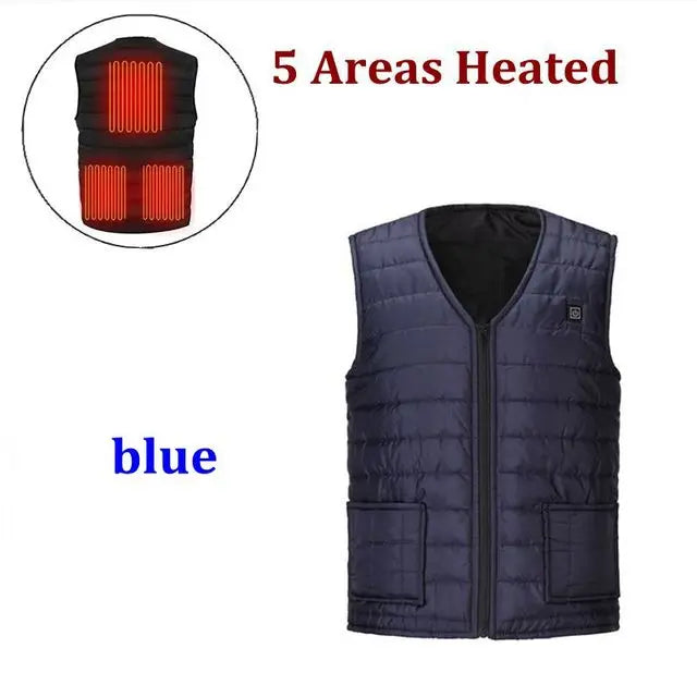 Gilet chauffant intelligent à 9 zones