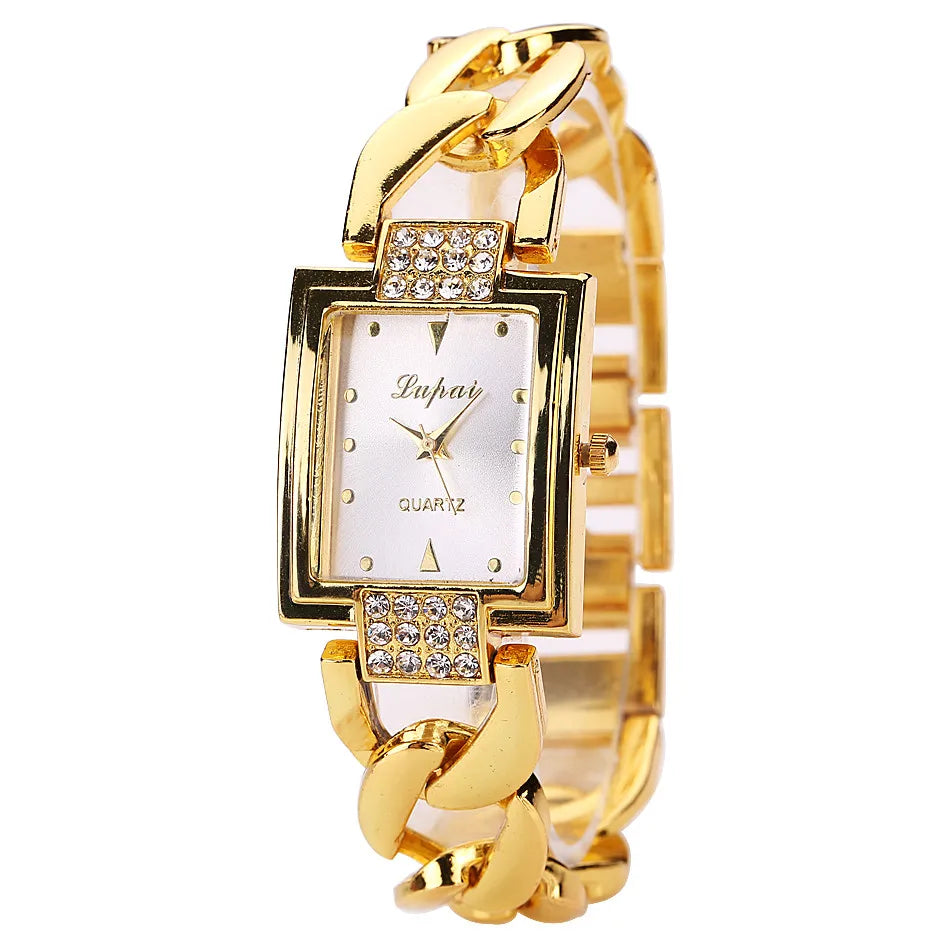 Relojes de Mujer de Marca Superior, Lujo, Pulsera Dorada, Reloj de Mujer, Relojes de Rhinestone para Dama, Reloj, Reloj Mujer, Montre Femme