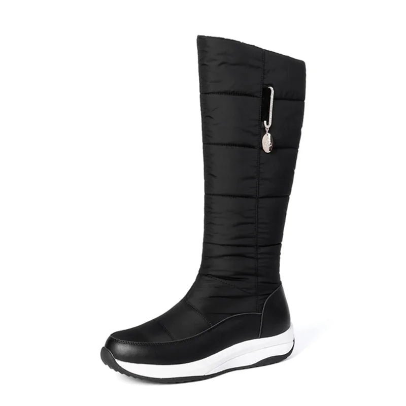Bottes hautes en cuir pour femmes