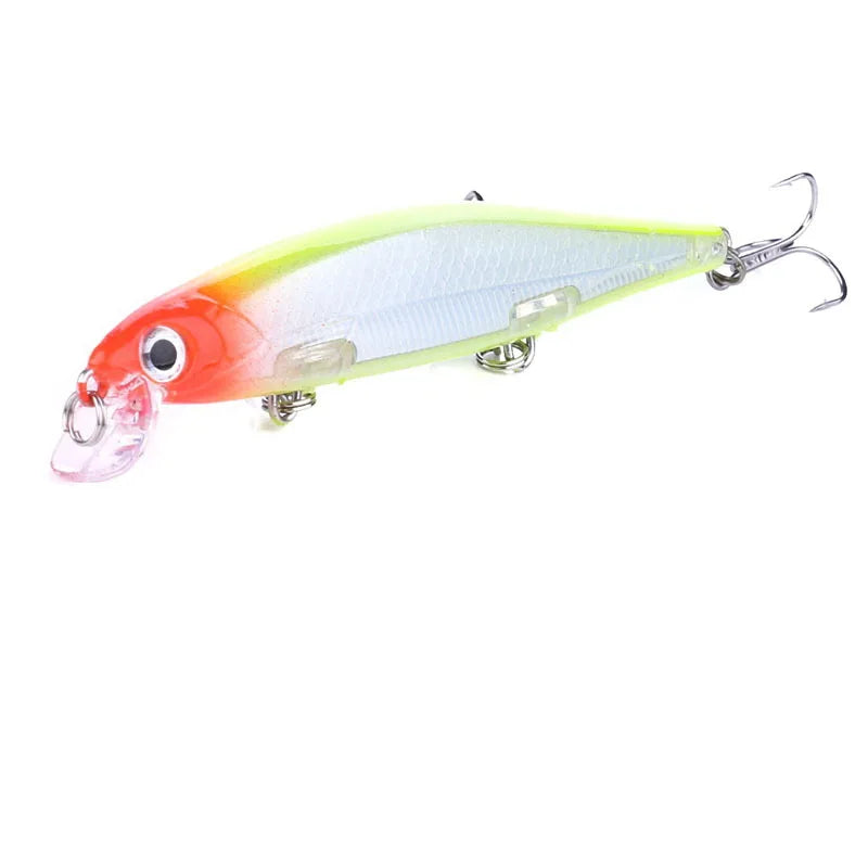 Señuelos de pesca Bass Big Fish de 110 mm y 13 g, Wobblers, cebo duro, Crankbait, señuelo Minnow de lengüeta corta para pesca de lucio