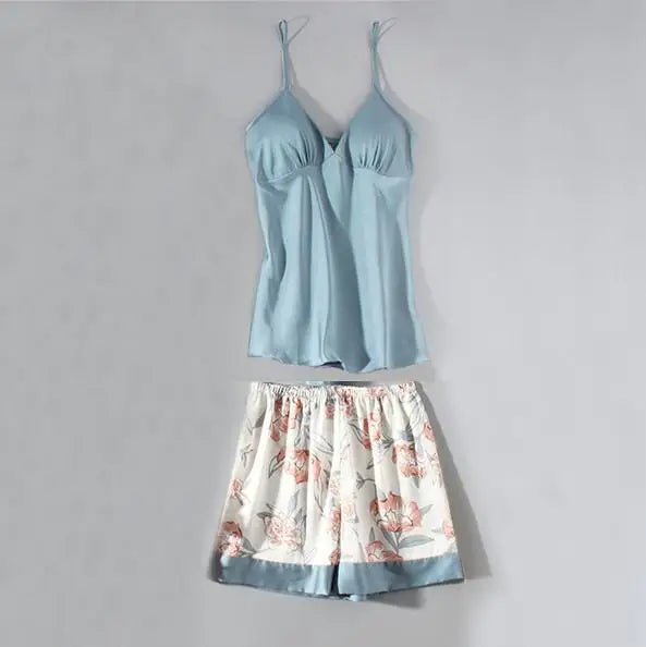 Conjunto de pijama de mujer, ropa de dormir casual, traje de bata de satén, ropa de noche para estar en casa, cuello en V, pijama suave, albornoz kimono, camisón lencería