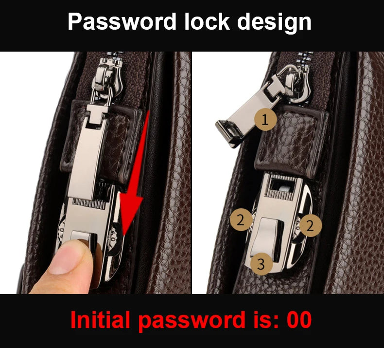 Luksusmerke Herrelommebok Skinn Lang Lommebok PU-skinn Lommebok Herre Dobbel Glidelås Myntlomme Pung Forretnings Clutch Telefonveske