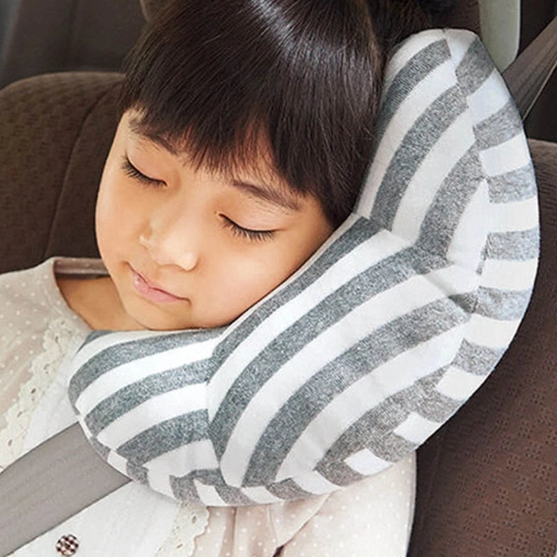 Almohada para cinturón de seguridad de coche para niños, cojín protector de correa de silla de coche, reposacabezas suave para bebé, soporte para cuello y hombros
