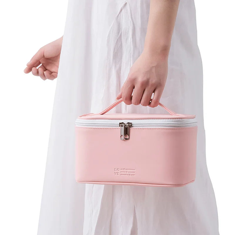 Bolsa de cosméticos para mujer, organizador de maquillaje de viaje, organizador de artículos de tocador, estuche de maquillaje con cremallera, neceser de viaje, bolsas de aseo.