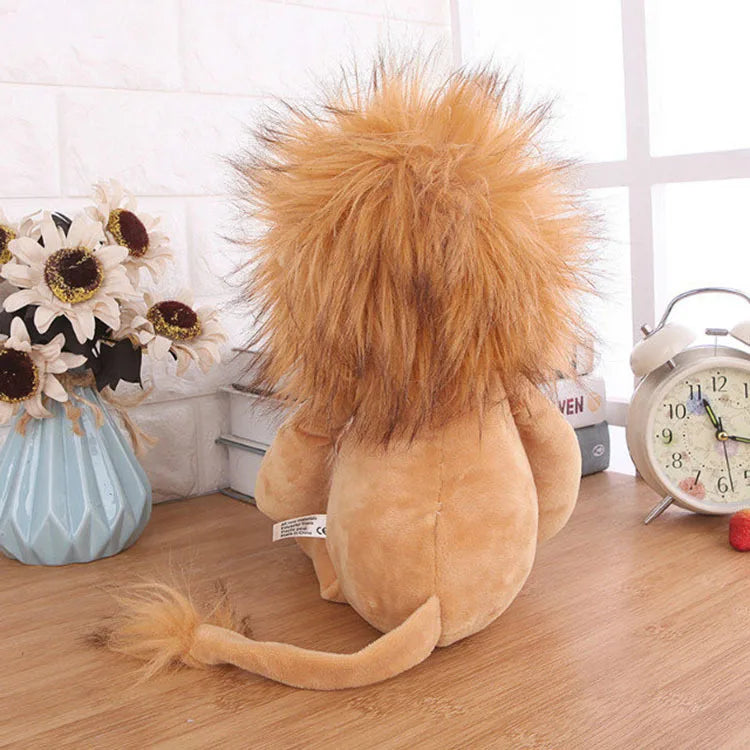 Peluches Animaux Jouets Poupées Douces Jungle Lion Éléphant Tigre Chien Renard Singe Cerf Enfants Cadeau Kawaii Bébé Enfants Hobbie Jouets