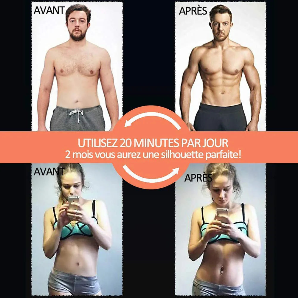 Equipo de gimnasio para deportes al aire libre, cinturón de entrenamiento en casa, estimulador muscular abdominal EMS, aparato de entrenamiento físico para adelgazar