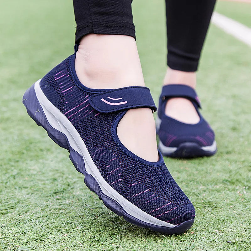 Summer Fashion Women Flat Platform Shoes Woman Breathable Mesh Casual Sneakers Women Zapatos Mujer Ladies Boat Shoes