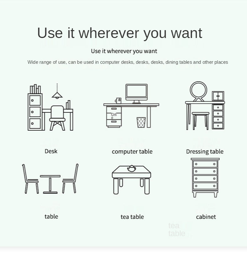 hvit musematte bærbar musematte stor spilling vanntett sklisikker PU semsket skinn skrivebordsmatte datatastatur skrivebordsmatte matter