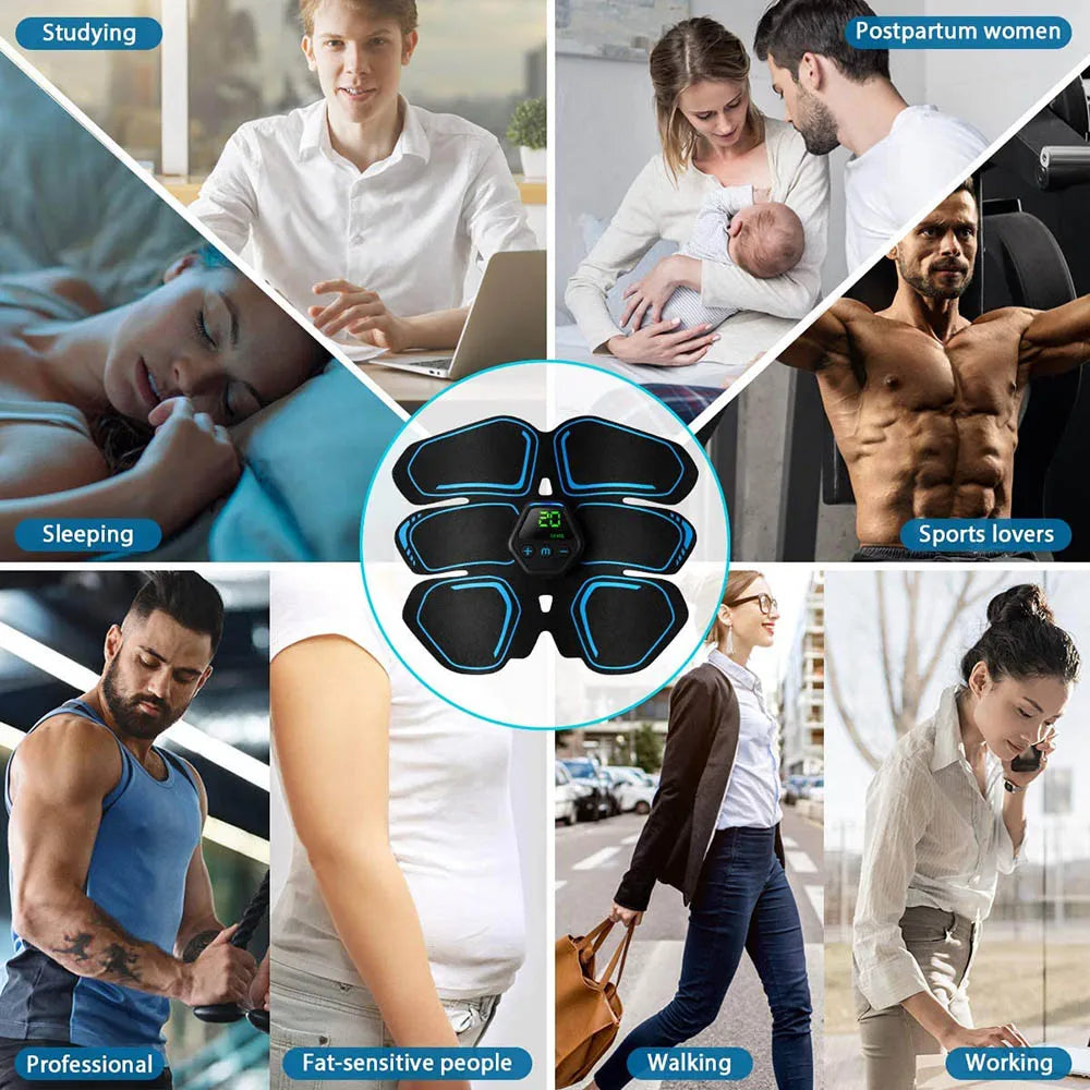 Equipo de gimnasio para deportes al aire libre, cinturón de entrenamiento en casa, estimulador muscular abdominal EMS, aparato de entrenamiento físico para adelgazar