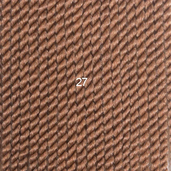 Extensions de cheveux au crochet TOMO, 22 mèches, 30, 35, 40, 45, 50, 55 cm, tresses au crochet, dégradé de couleur marron et bordeaux, extensions de cheveux synthétiques
