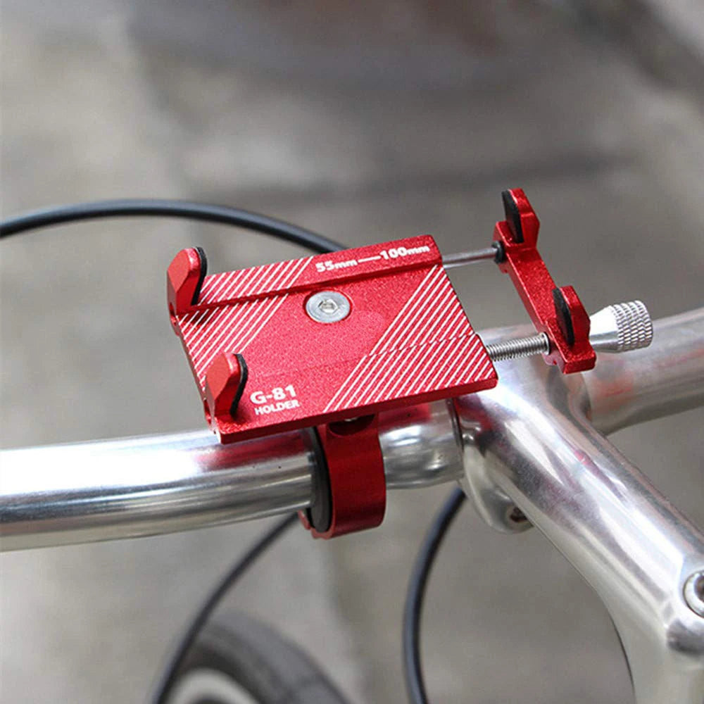 Soporte de aluminio para teléfono de bicicleta, soporte de manillar de motocicleta para teléfonos inteligentes de 3.5-6.2", para iPhone Xs Max Xr X 8 Samsung Xiaomi