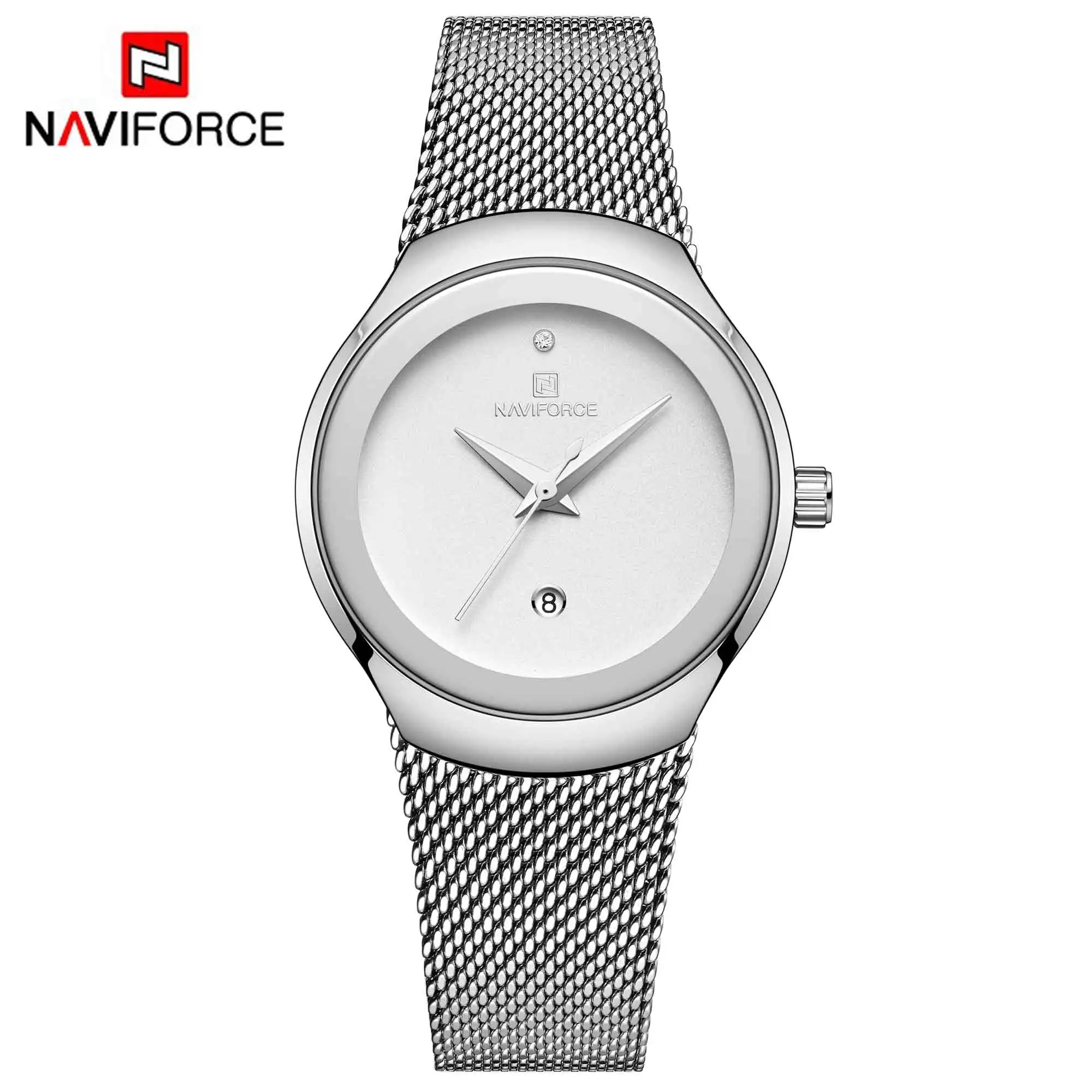 NAVIFORCE 2024 Relojes de mujer Lujo Oro Rosa Ultra Fino Reloj de Señora Lujo Impermeable Reloj de Pulsera de Cuarzo Mujer Reloj Femenino