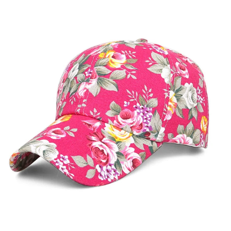 Floral Mesh Summer Cap