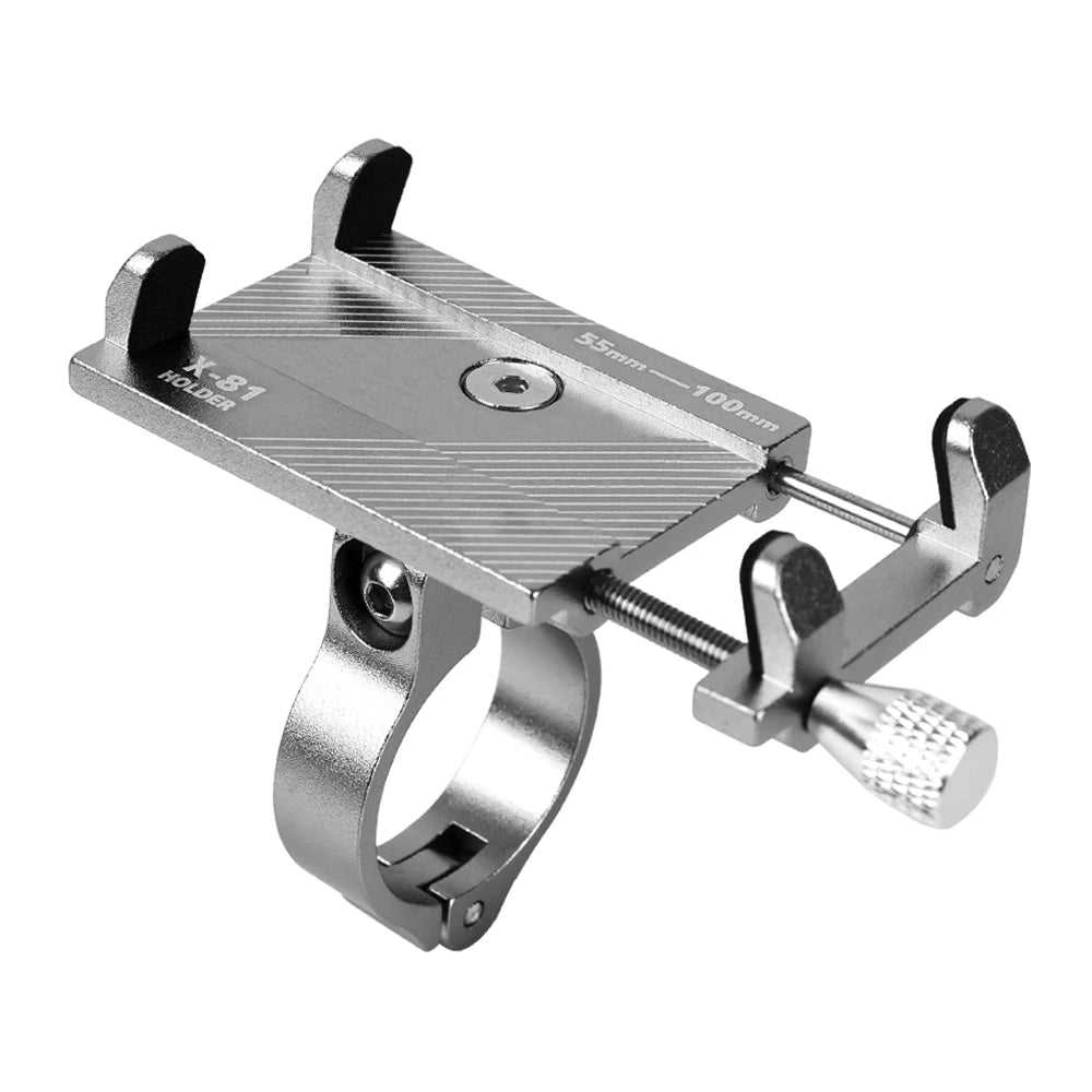 Soporte de aluminio para teléfono de bicicleta, soporte de manillar de motocicleta para teléfonos inteligentes de 3.5-6.2", para iPhone Xs Max Xr X 8 Samsung Xiaomi