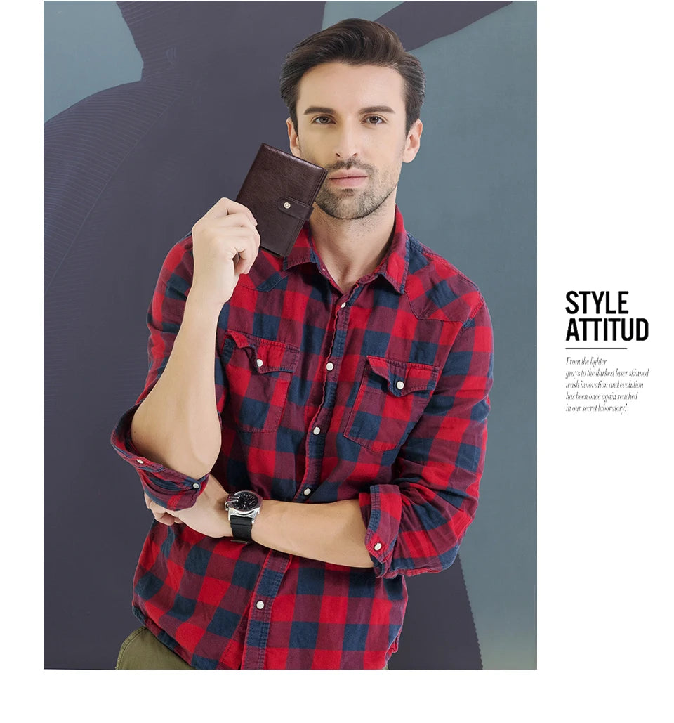 Billetera de cuero de lujo para hombre CONTACT'S, billeteras de cuero genuino para hombre con cierre y tarjetero, alta calidad