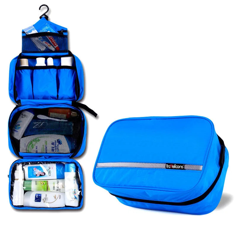 Neceser de Maquillaje Impermeable Grande para Hombre y Mujer, Estuche Organizador de Cosméticos de Viaje, Bolsa de Aseo Grande para Mujer