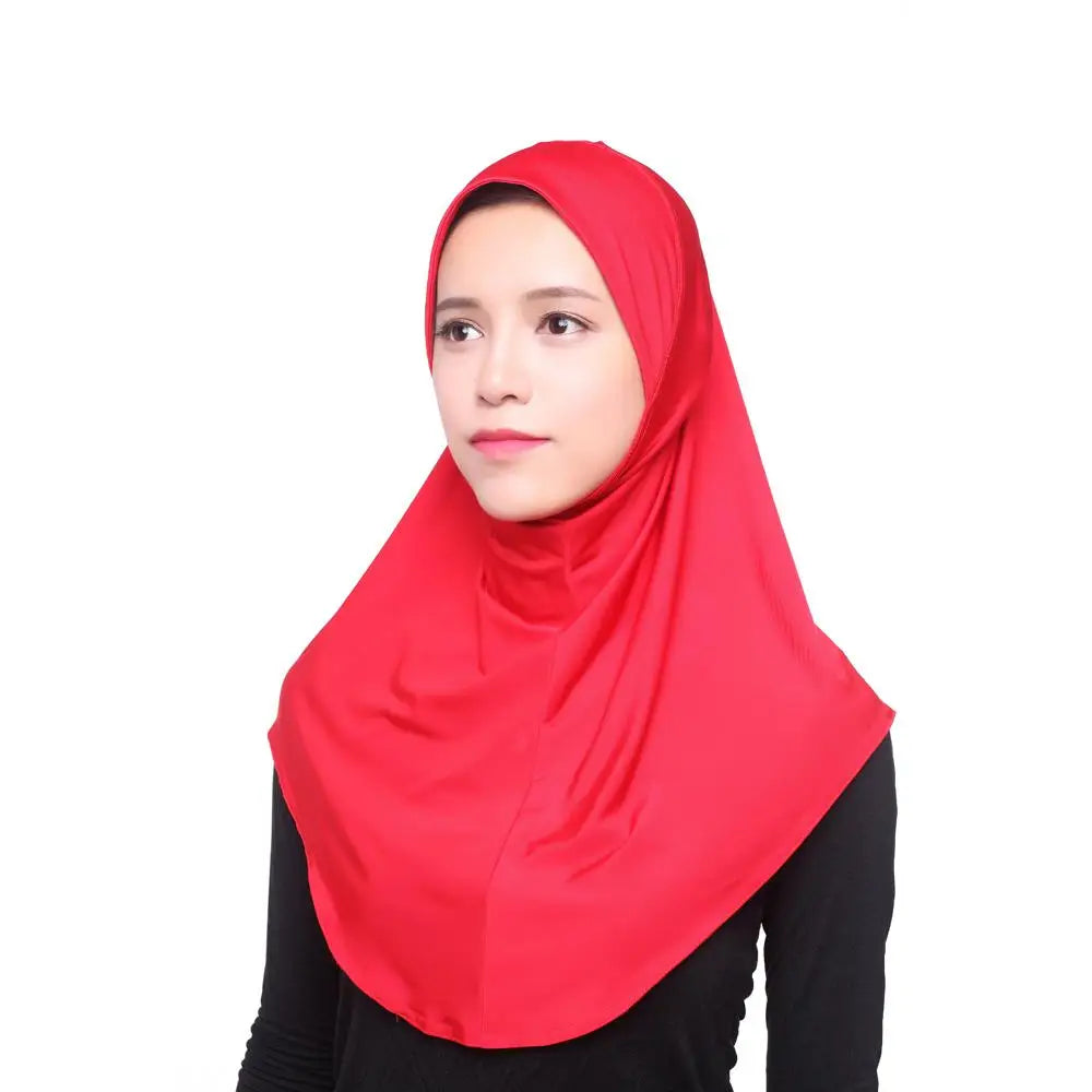 Mujeres Musulmanas Viscosa Pañuelo Largo Hiyab Chales Islámicos Árabes Shayla Envoltura Bufandas Sombreros Gorro de Oración Cubierta Completa Niqabs Amira