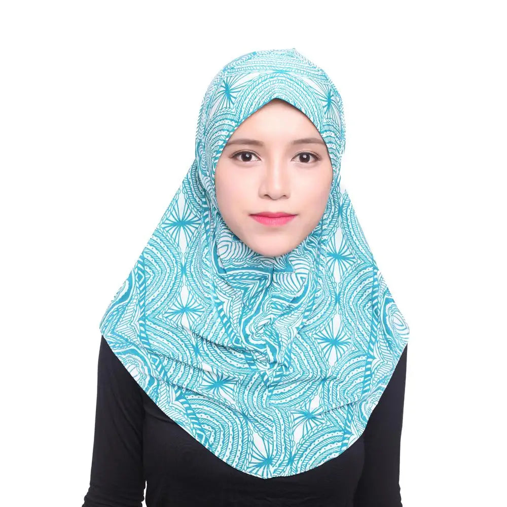 Mujeres Musulmanas Viscosa Pañuelo Largo Hiyab Chales Islámicos Árabes Shayla Envoltura Bufandas Sombreros Gorro de Oración Cubierta Completa Niqabs Amira