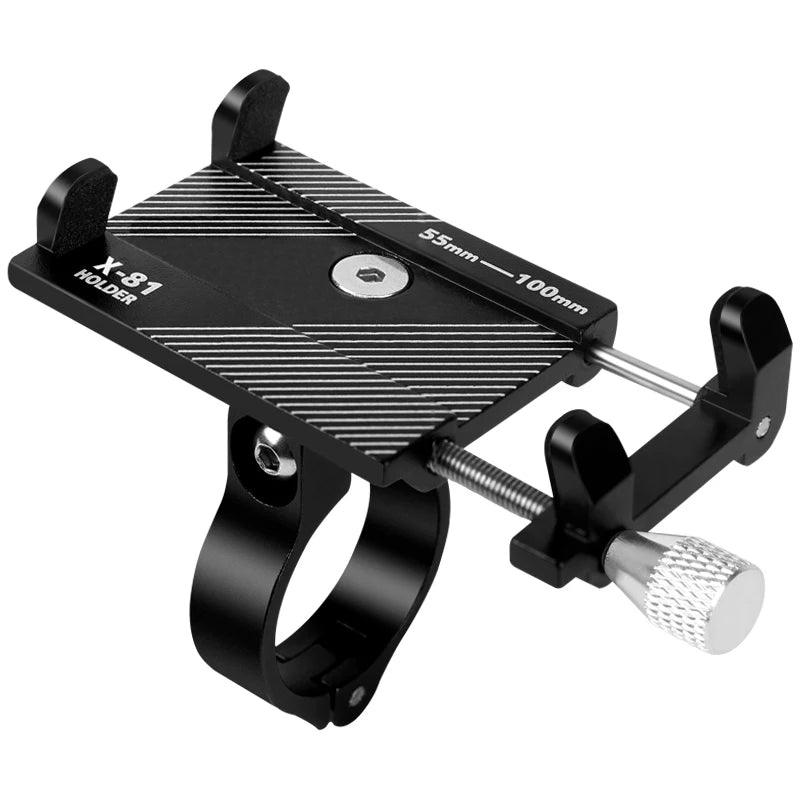 Soporte de aluminio para teléfono de bicicleta, soporte de manillar de motocicleta para teléfonos inteligentes de 3.5-6.2", para iPhone Xs Max Xr X 8 Samsung Xiaomi