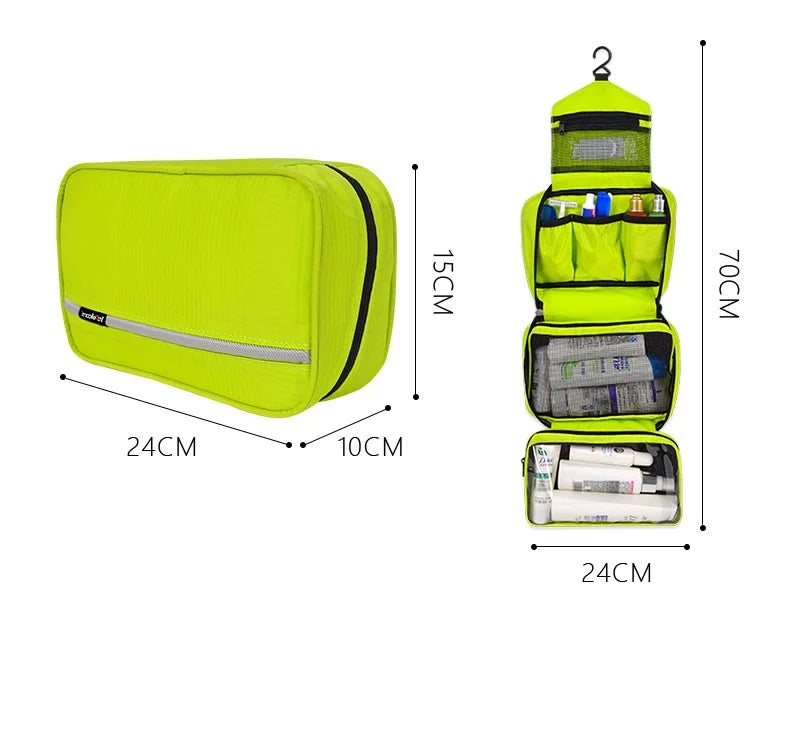 Neceser de Maquillaje Impermeable Grande para Hombre y Mujer, Estuche Organizador de Cosméticos de Viaje, Bolsa de Aseo Grande para Mujer