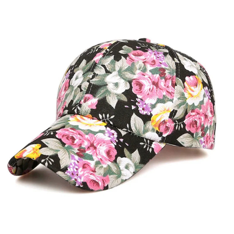 Floral Mesh Summer Cap