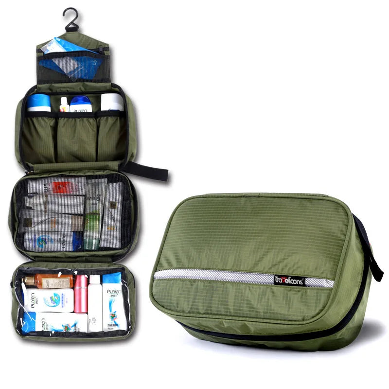 Neceser de Maquillaje Impermeable Grande para Hombre y Mujer, Estuche Organizador de Cosméticos de Viaje, Bolsa de Aseo Grande para Mujer