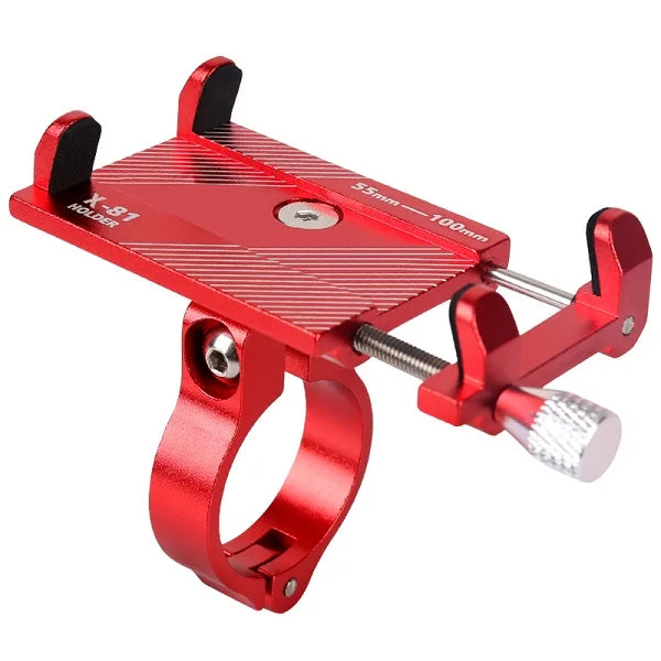 Soporte de aluminio para teléfono de bicicleta, soporte de manillar de motocicleta para teléfonos inteligentes de 3.5-6.2", para iPhone Xs Max Xr X 8 Samsung Xiaomi