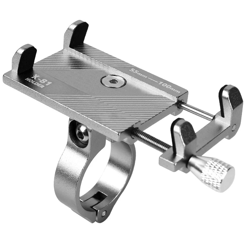 Soporte de aluminio para teléfono de bicicleta, soporte de manillar de motocicleta para teléfonos inteligentes de 3.5-6.2", para iPhone Xs Max Xr X 8 Samsung Xiaomi
