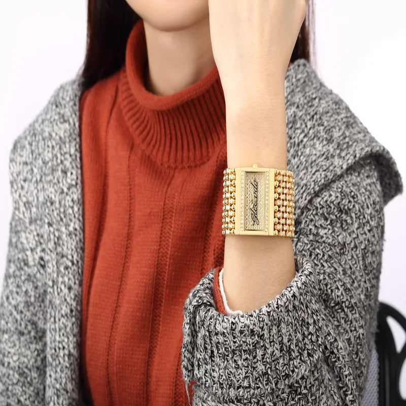 G&D Reloj para mujer Reloj analógico de cuarzo informal Reloj de oro Reloj de cuarzo simple Relogio Feminino Reloj Mujer Montre