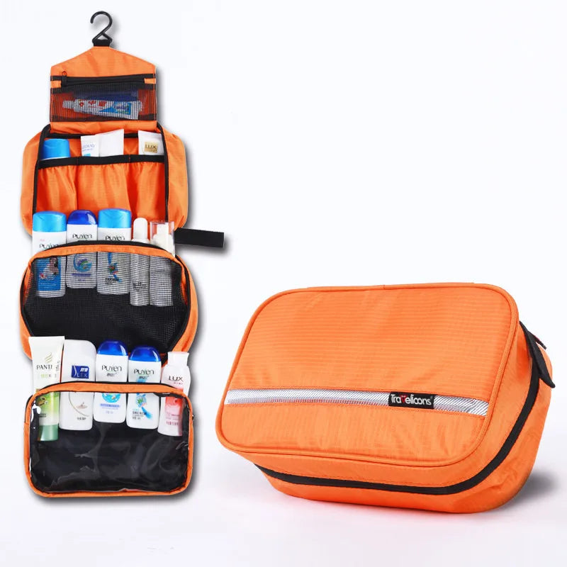 Neceser de Maquillaje Impermeable Grande para Hombre y Mujer, Estuche Organizador de Cosméticos de Viaje, Bolsa de Aseo Grande para Mujer
