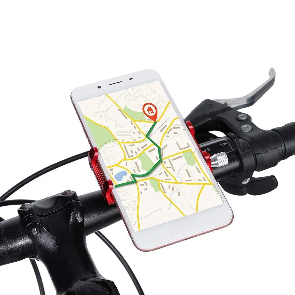 Soporte de aluminio para teléfono de bicicleta, soporte de manillar de motocicleta para teléfonos inteligentes de 3.5-6.2", para iPhone Xs Max Xr X 8 Samsung Xiaomi