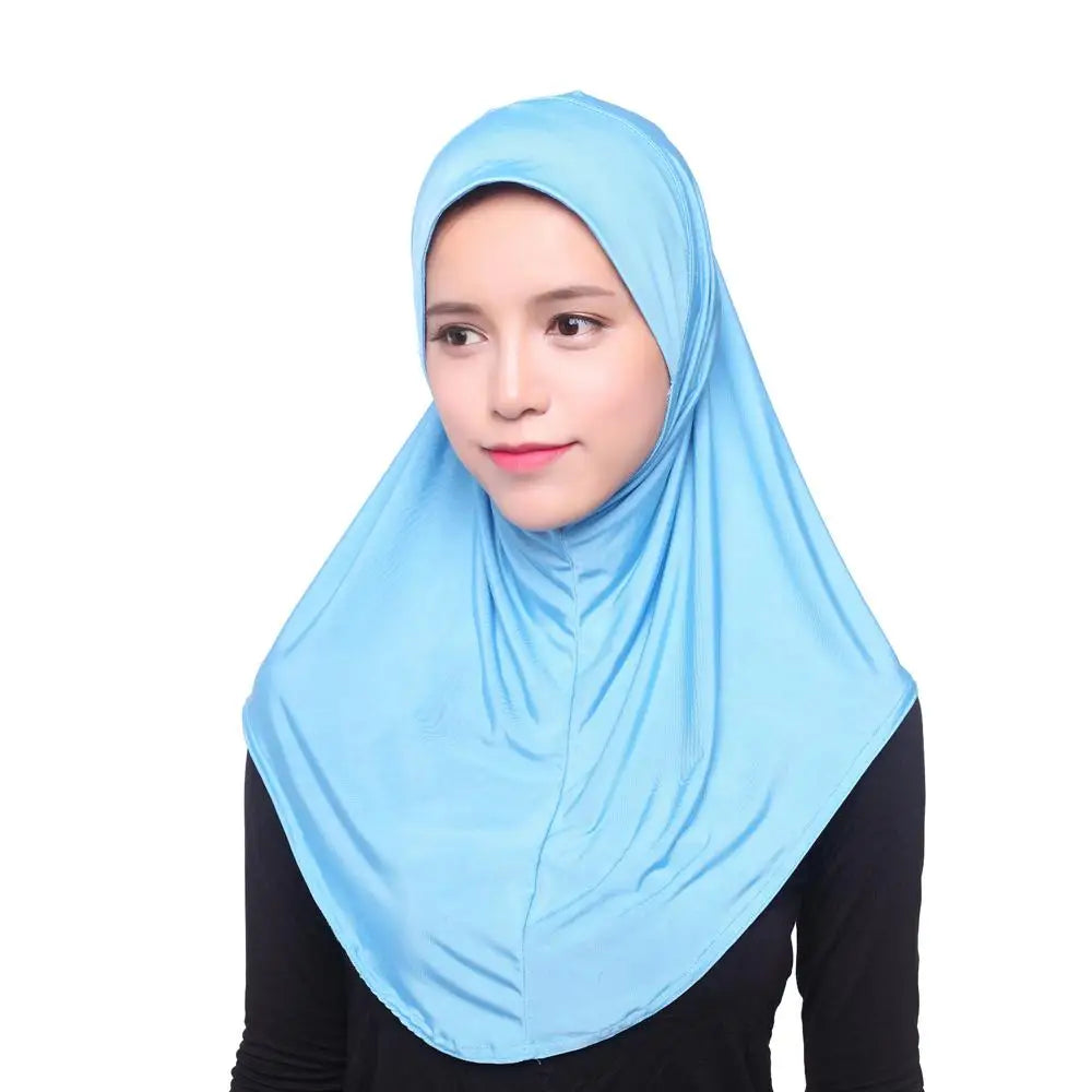 Mujeres Musulmanas Viscosa Pañuelo Largo Hiyab Chales Islámicos Árabes Shayla Envoltura Bufandas Sombreros Gorro de Oración Cubierta Completa Niqabs Amira