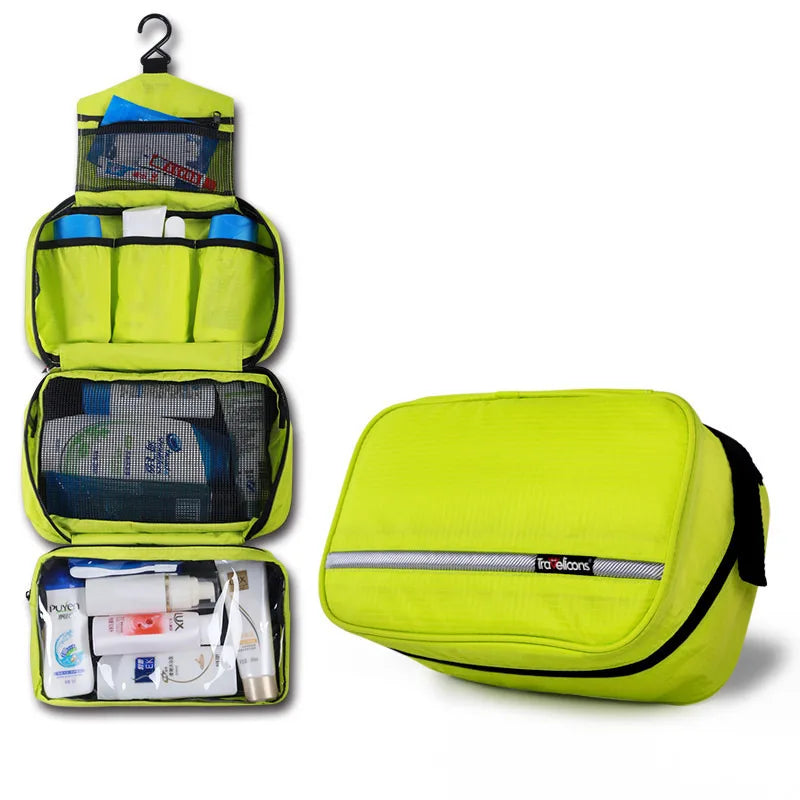Neceser de Maquillaje Impermeable Grande para Hombre y Mujer, Estuche Organizador de Cosméticos de Viaje, Bolsa de Aseo Grande para Mujer