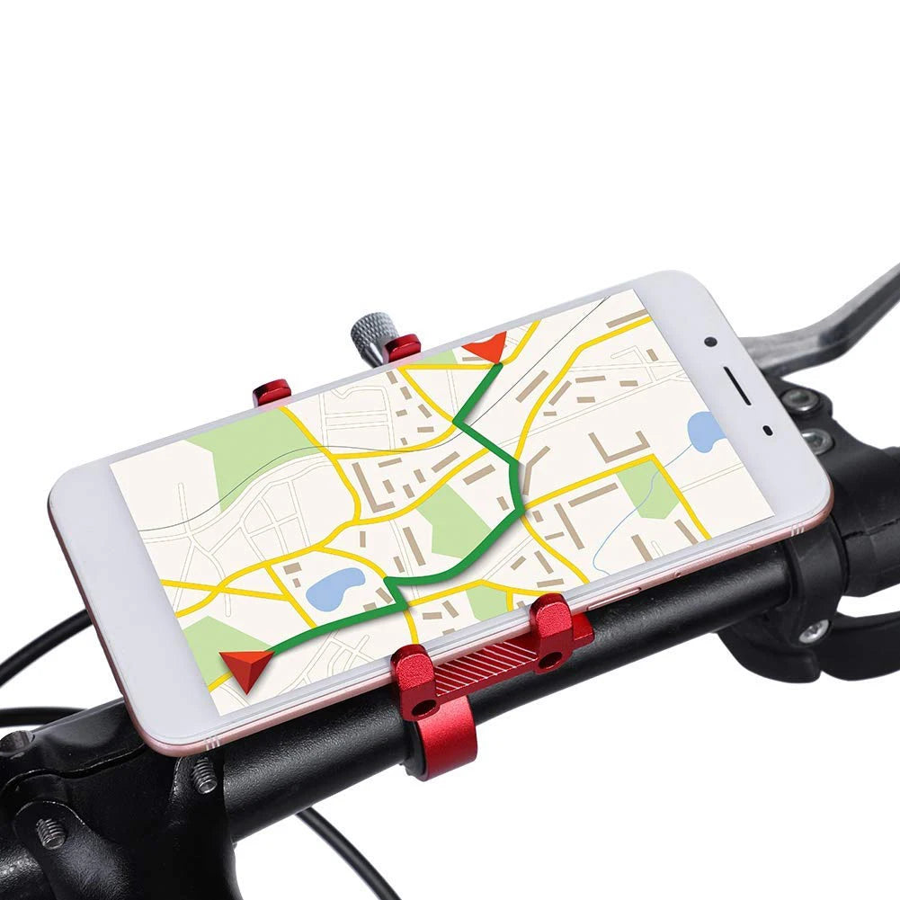Soporte de aluminio para teléfono de bicicleta, soporte de manillar de motocicleta para teléfonos inteligentes de 3.5-6.2", para iPhone Xs Max Xr X 8 Samsung Xiaomi