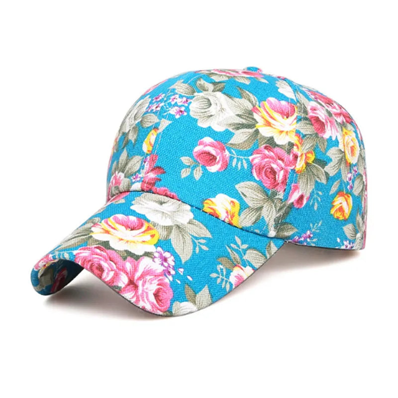Floral Mesh Summer Cap