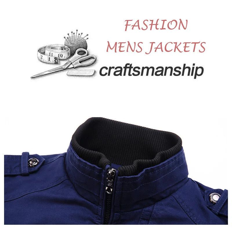Chaquetas cargo para hombre, nueva moda, chaqueta bomber, ropa masculina, estilo británico sencillo, chaqueta cálida cortavientos y abrigo, chaqueta de béisbol para hombre.
