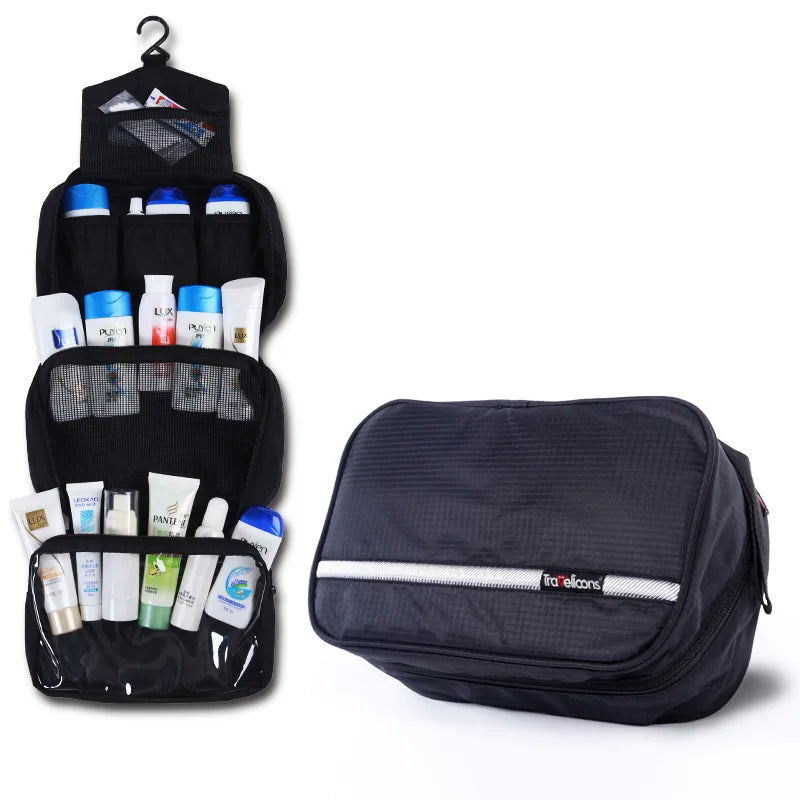 Neceser de Maquillaje Impermeable Grande para Hombre y Mujer, Estuche Organizador de Cosméticos de Viaje, Bolsa de Aseo Grande para Mujer