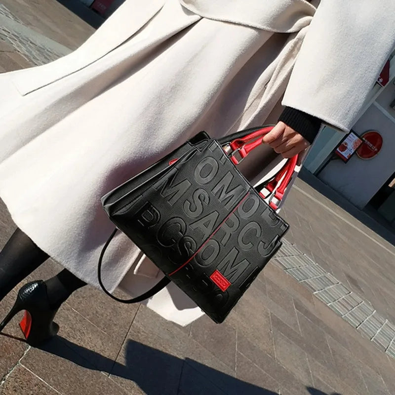 Bolso tote de piel sintética