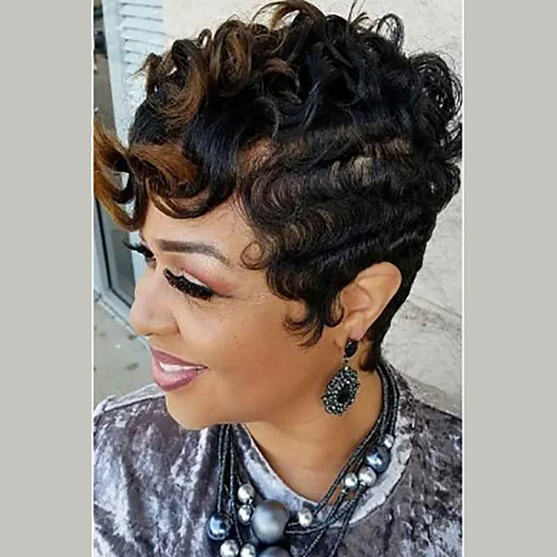 Short Curly Afro Wig